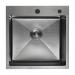 Кухонная мойка премиум GERHANS (500*500*220мм), графит декор