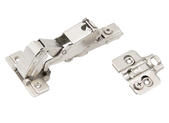 Петля Unihopper 155 гр. с довод. CLIP-ON + H=0/3D (TWO-WAY) soft closing